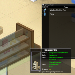 Disassemble Container With Items