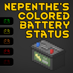 Nepenthe’s Colored Battery Status (Now a vanilla feature in B42)