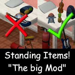 Standing Items 1.15 : Polished erection (of items)