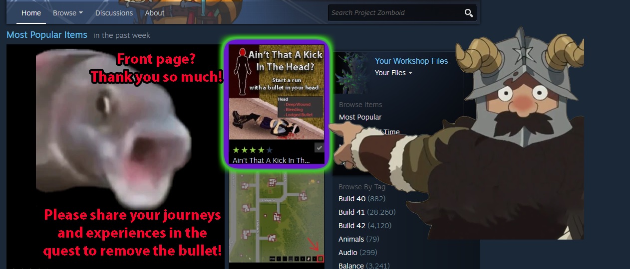 (broken for 42.13.1, updating) Ain’t That A Kick In The Head? (Start with a headshot wound) — screenshot 2