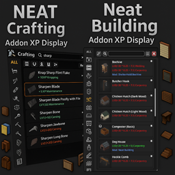 Neat Crafting & Neat Building – XP & Mod Display