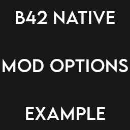 B42 Native ModOptions Example