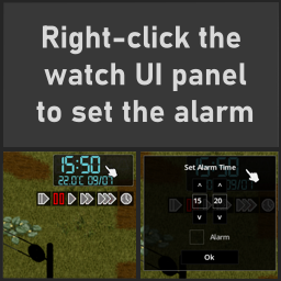 [B41/B42] Right-click Watch To Set Alarm