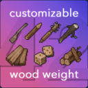 Customizable Wood Weight (B42)