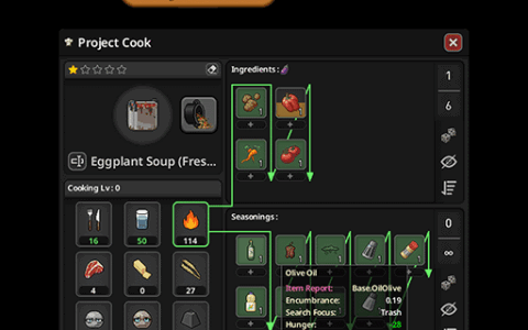 Project Cook Extension: Nutrients Sorting [B42]