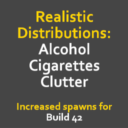 [B42] Realistic Distributions: Alcohol, Cigarettes, Clutter