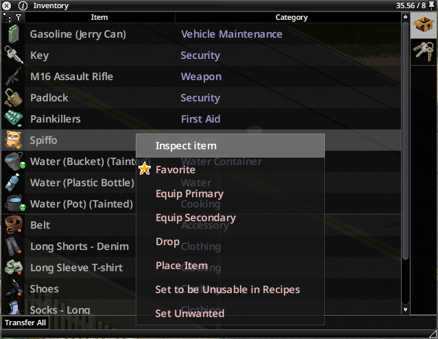 Inspect Items Framework — screenshot 2