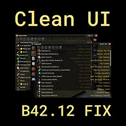 Clean UI B42.12 Hotfix [DEPRECATED]