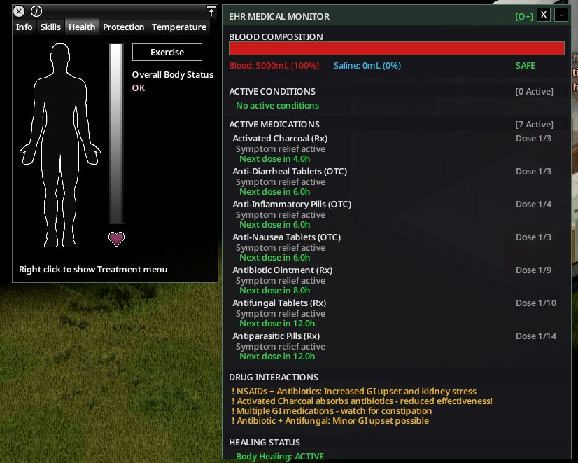 Extensive Health Rework B42 (no longer supported) — screenshot 3