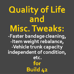 [B42] Quality of Life and Miscellaneous Tweaks