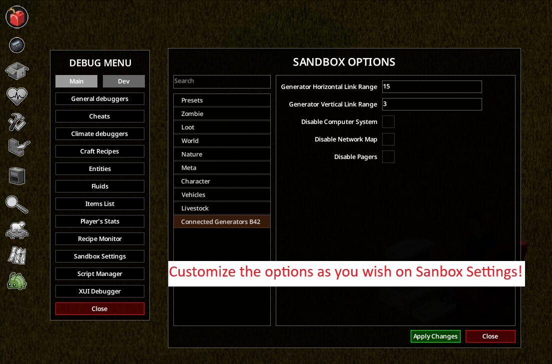 Connected Generators B42 (Open Beta) — screenshot 9