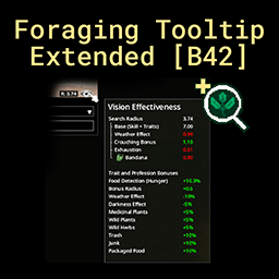 Foraging Tooltip Extended [B42]