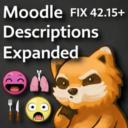 [42.15+ FIX] Moodle Descriptions Expanded