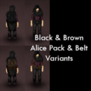 [B42] omnom’s Black & Brown Alice Pack & Belt