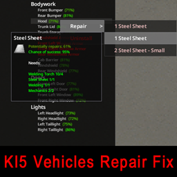 [B42] KI5 Vehicles Repair Fix