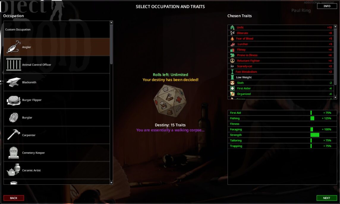 Destiny Dice: Trait & Profession Randomizer — screenshot 3