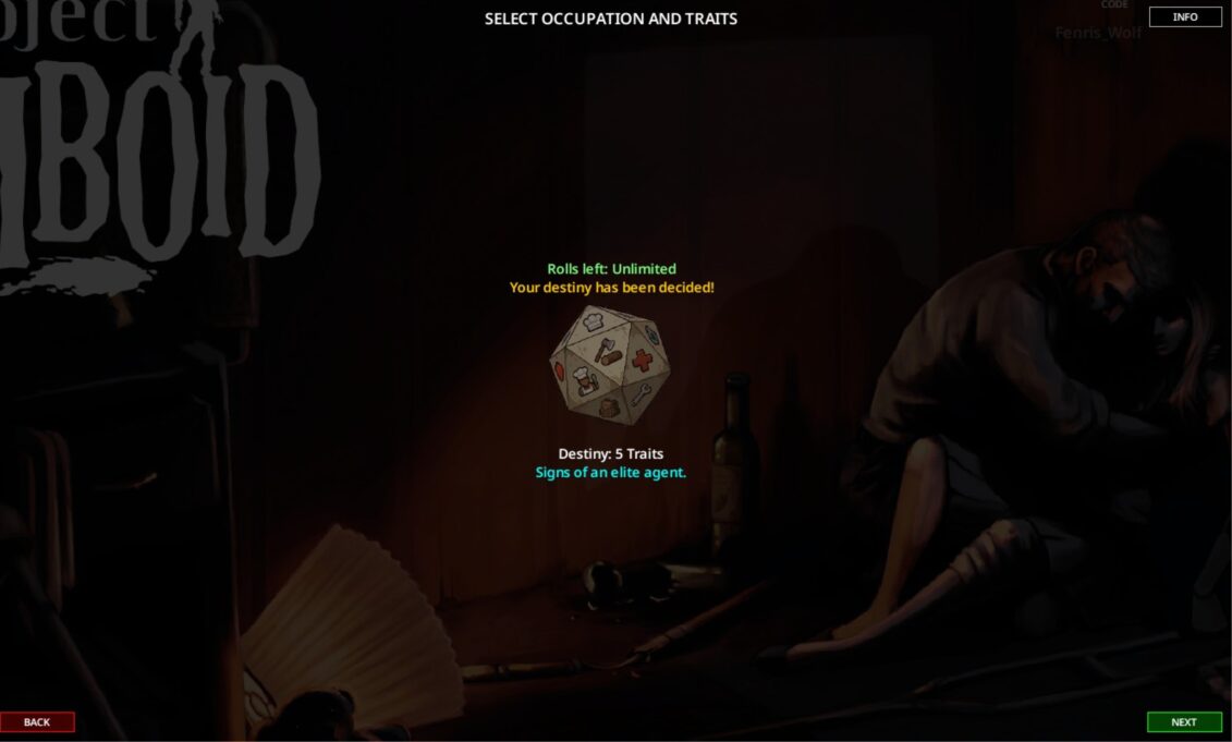 Destiny Dice: Trait & Profession Randomizer — screenshot 2
