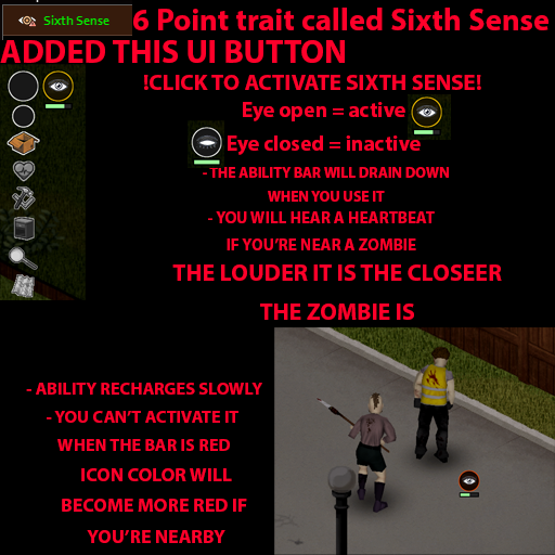 Sixth Sense Trait – Zombie Detector — screenshot 1