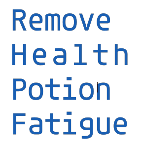 Remove Health Potion Cooldown