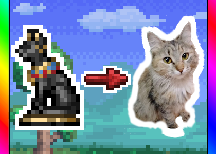 My Cat Over Bast Statue