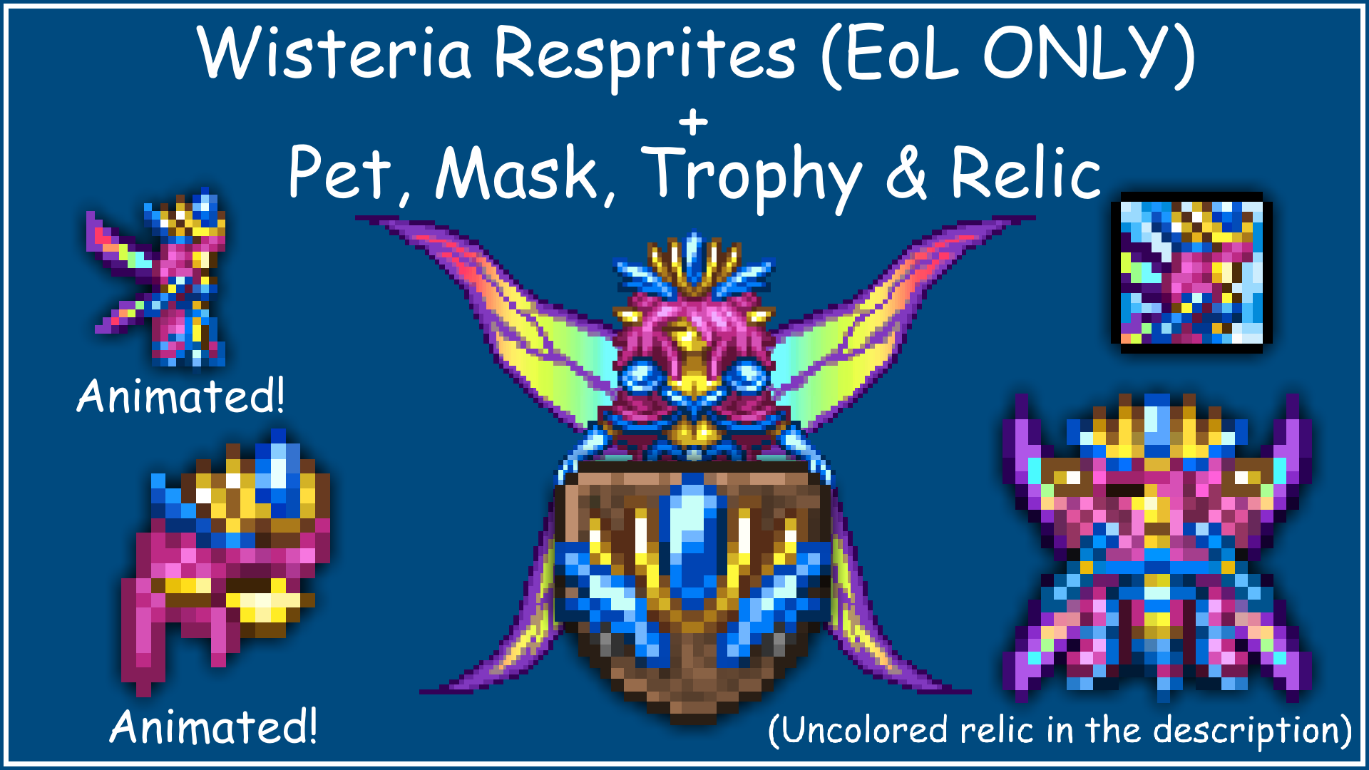 Wisteria Resprites EoL (Empress of Light) ONLY + Pet, Mask, Trophy & Relic — screenshot 1