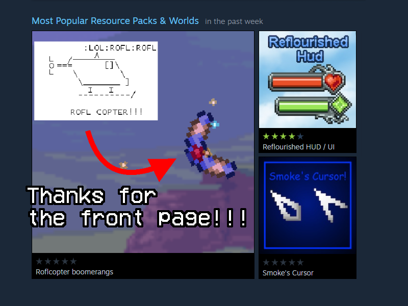 Roflcopter boomerangs — screenshot 1