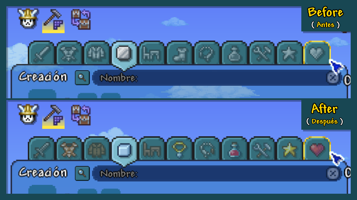 Colored Crafting Menu Icons — screenshot 2