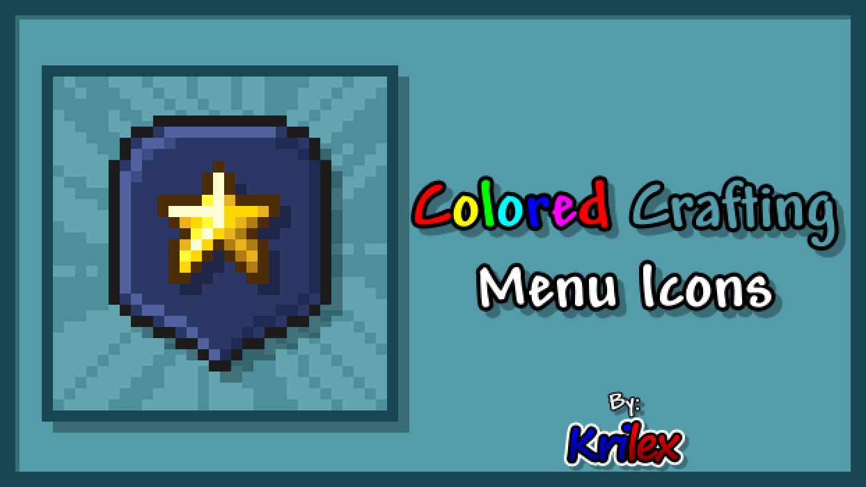 Colored Crafting Menu Icons — screenshot 1
