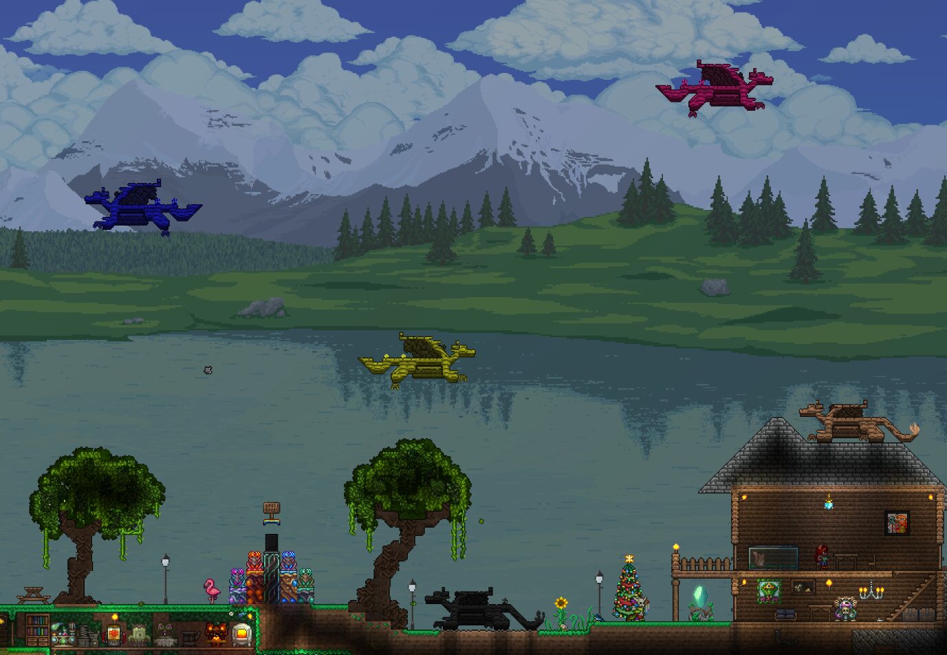 My 6 year old Terraria forever world! — screenshot 6