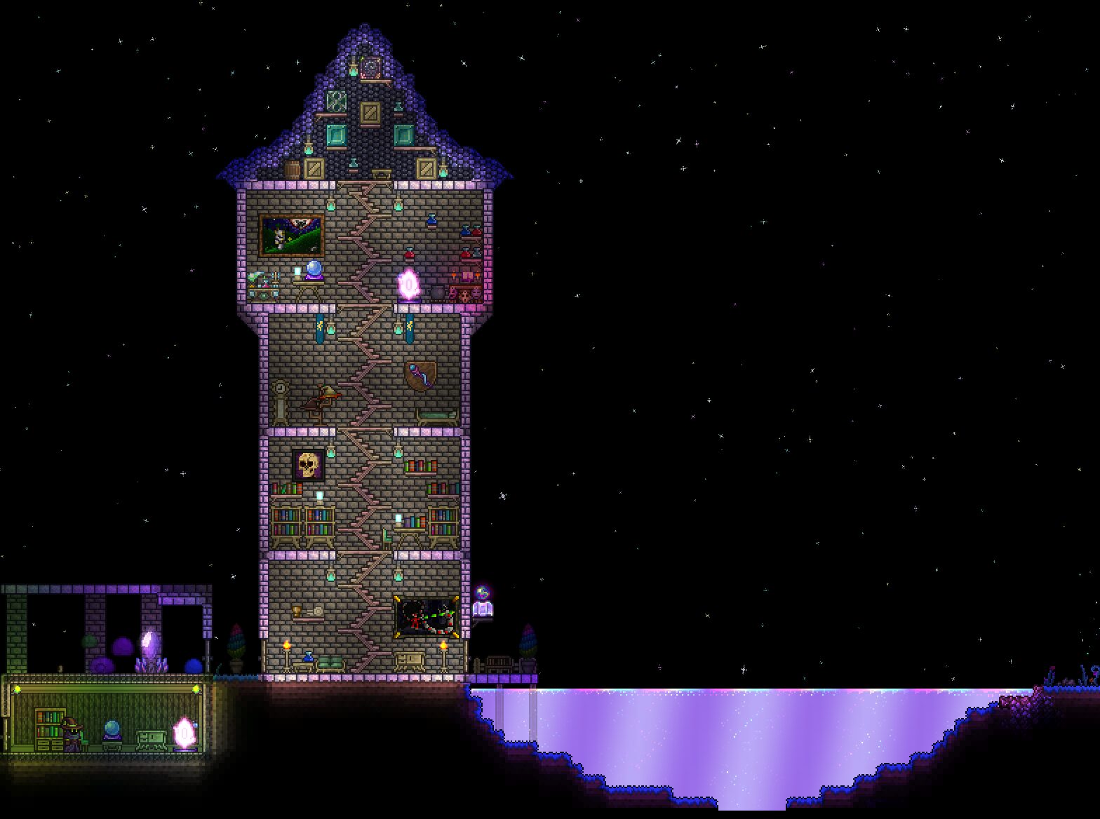 My 6 year old Terraria forever world! — screenshot 4