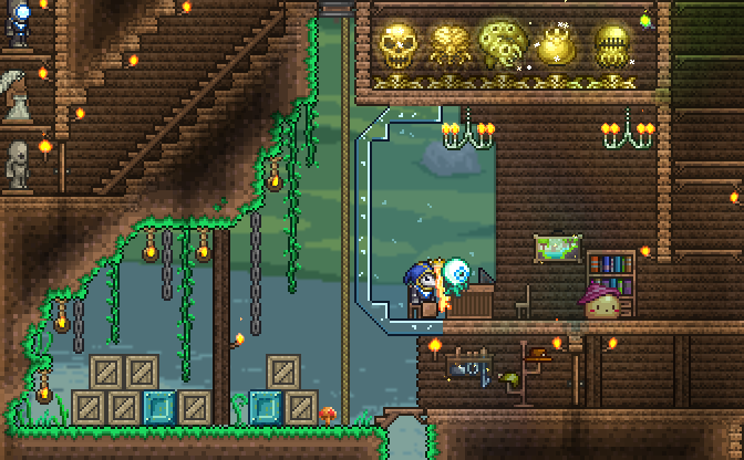 My 6 year old Terraria forever world! — screenshot 7