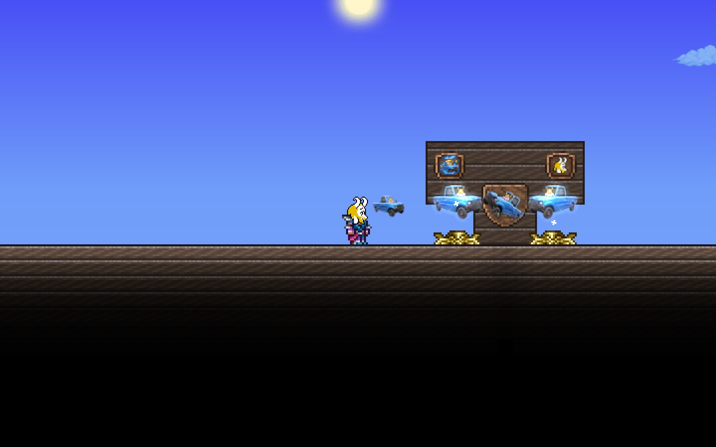 Asgore runs over Dess with his car — screenshot 2