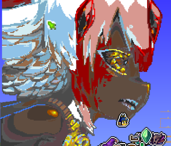 Giant Faputa pixel art