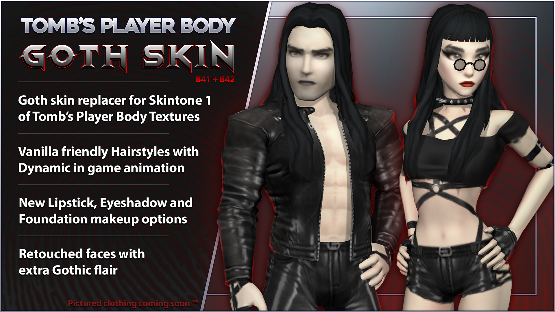 Tomb’s Player Body – Goth Skin — screenshot 1
