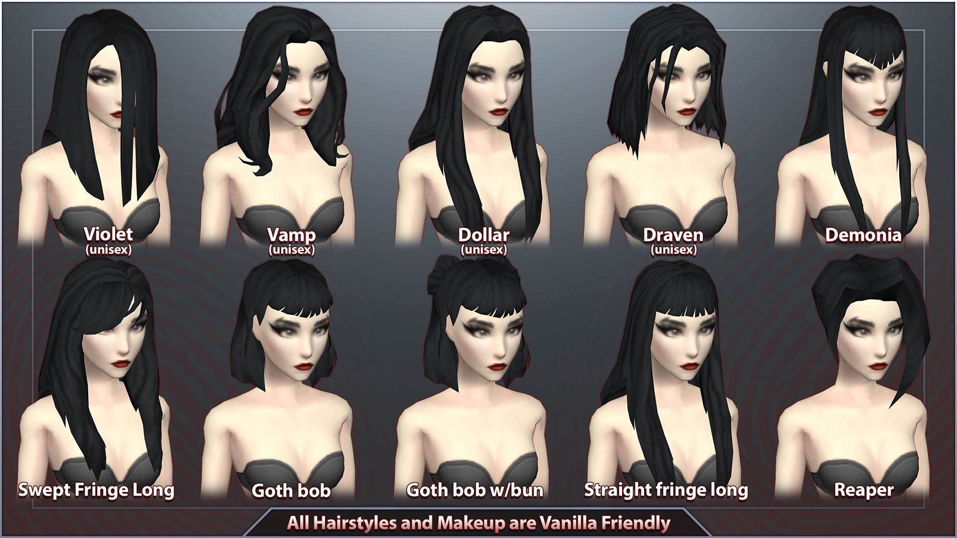 Tomb’s Player Body – Goth Skin — screenshot 3
