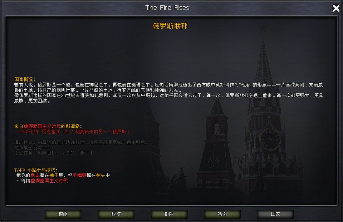 TFR: The Age of False Patriotism中文汉化 — screenshot 4