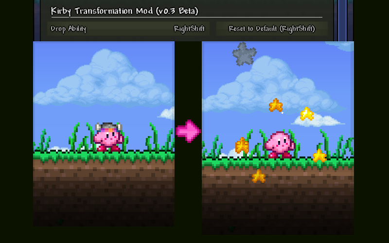 Kirby Transformation Mod (v0.6 Beta) — screenshot 4