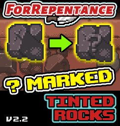 “?” Marked Tinted Rocks