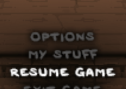 unintrusive pause menu