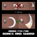 Range fix for Bones & Sword
