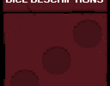 [Boosterpack #1] Dice Room Descriptions