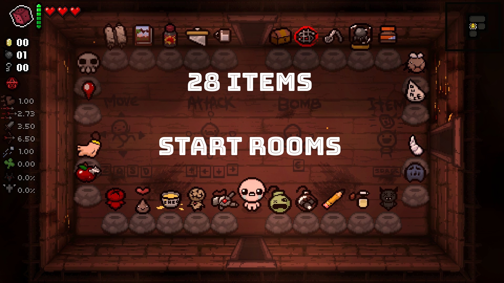Items start rooms – Repentance — screenshot 1