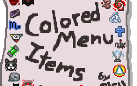 Colored Menu Item+Boss Icons
