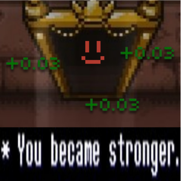 +Damage on room clear – Deltarune | You became stronger — screenshot 1