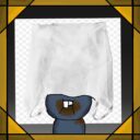 t-blue baby get put in a poorly drawn plastic bag for their war crimes