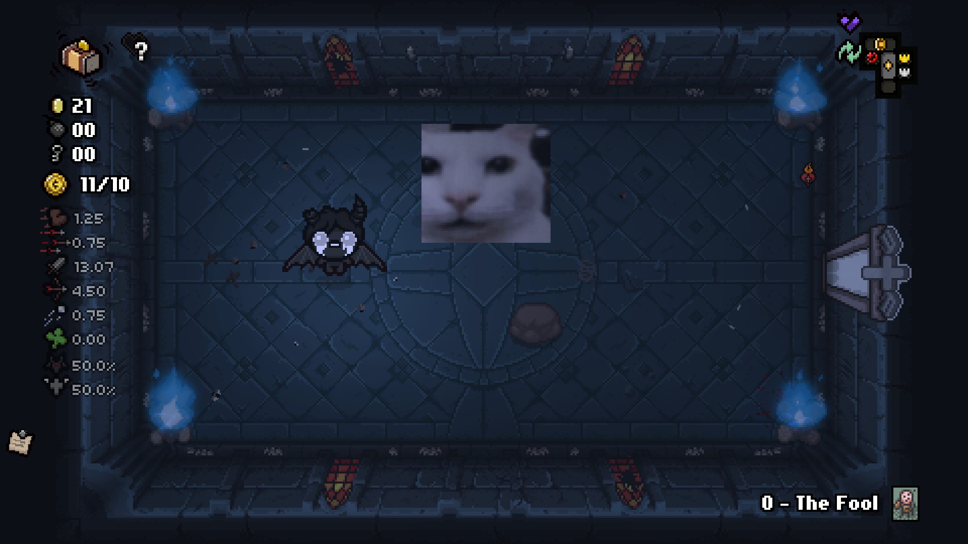 canny and uncanny cat over statues — screenshot 1