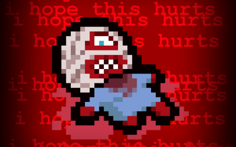 Curly from Mouthwashing as Cube Baby