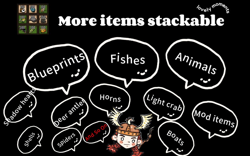 更多物品堆叠/More Items Stack — screenshot 1