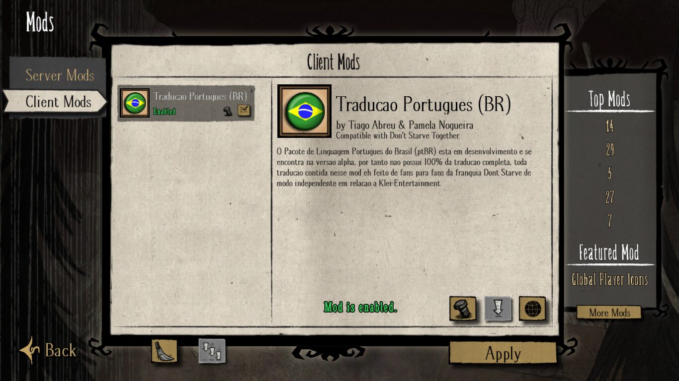 Tradução Português (BR) — screenshot 1