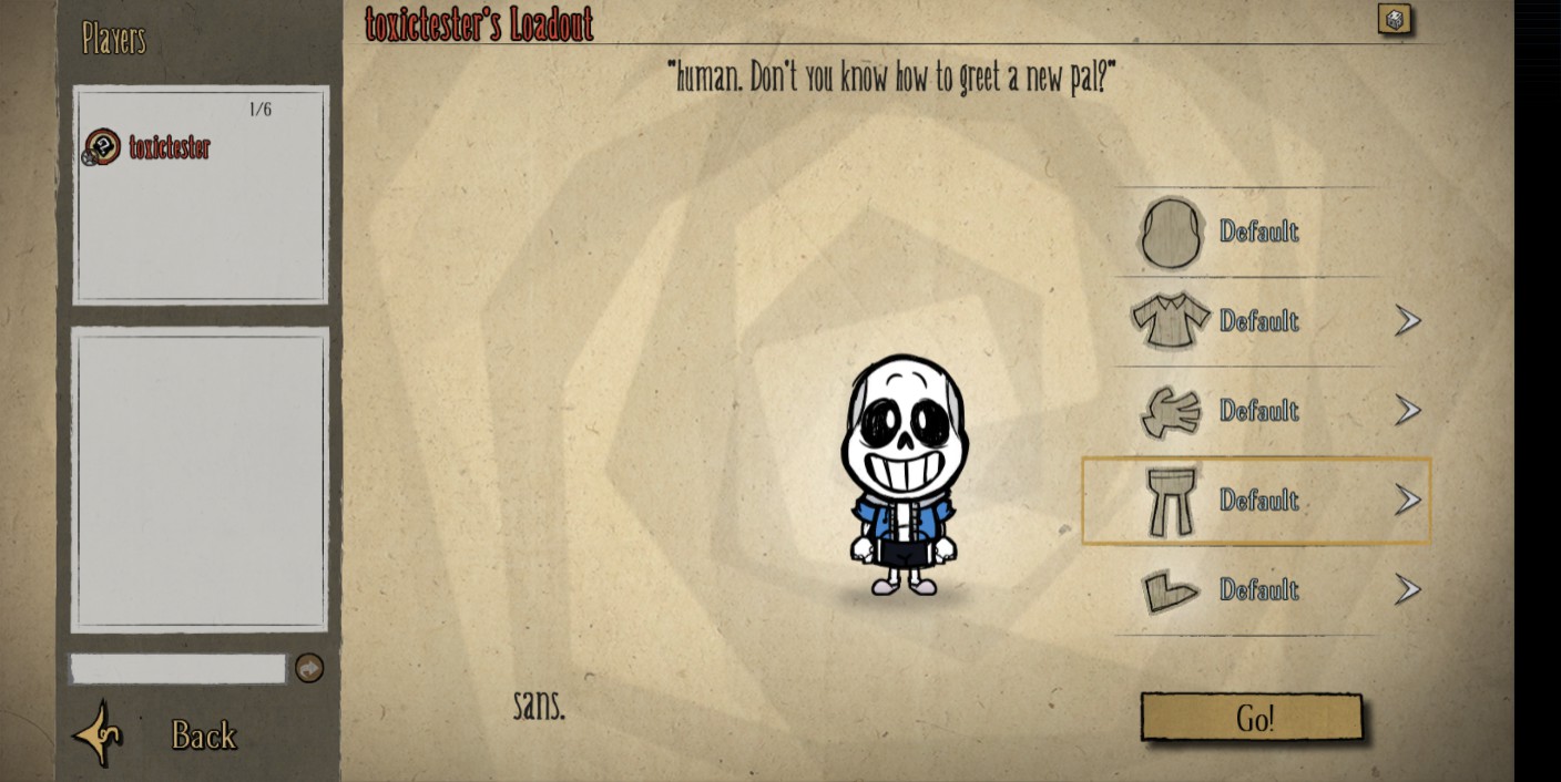 sans the skeleton (New Sprite) — screenshot 1